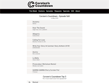 Tablet Screenshot of corstenscountdown.com